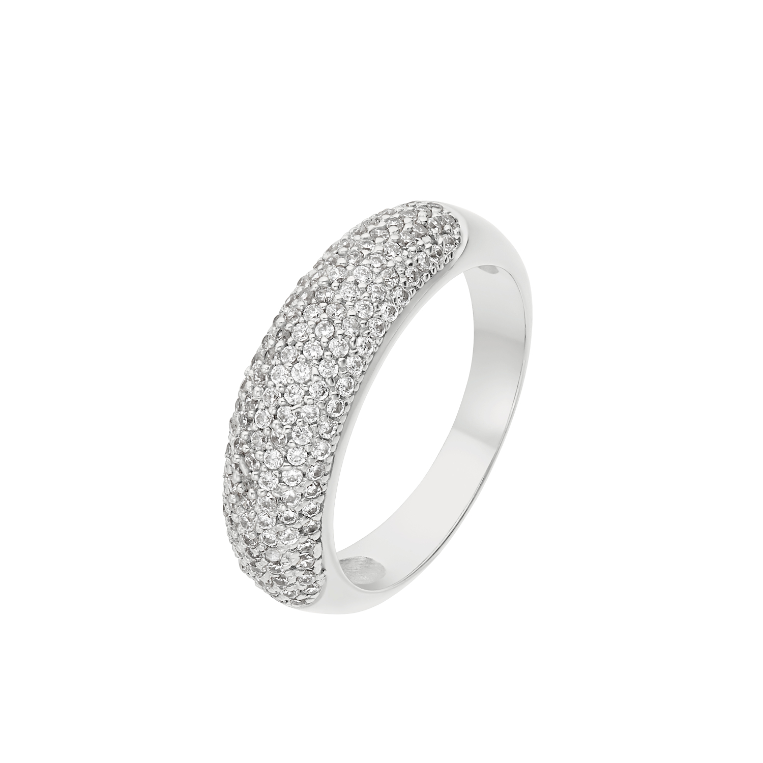 PAVE RING SILBER